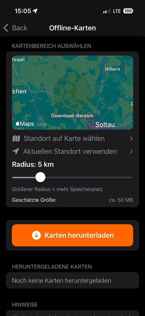 Offline maps download for hunting ground - Game tracking without internet